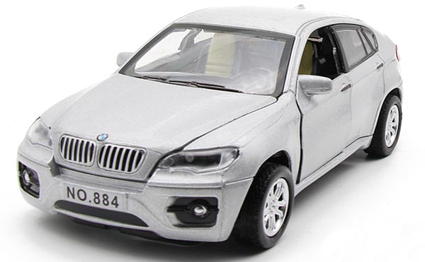 1:32 Scale Black /White / Silver / Red Kids Diecast BMW X6 Toy