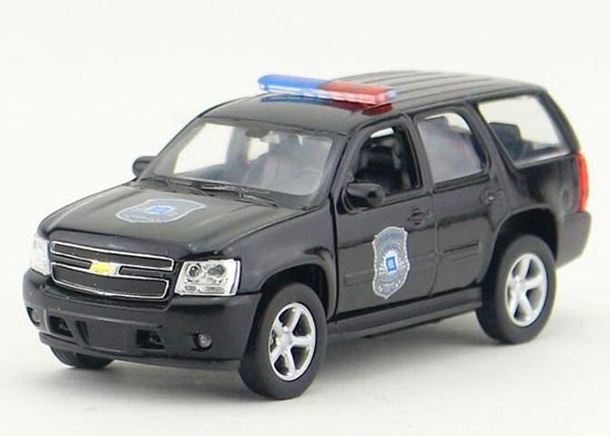 Welly Black Kids 1:36 Police Diecast 2008 Chevrolet Tahoe Toy