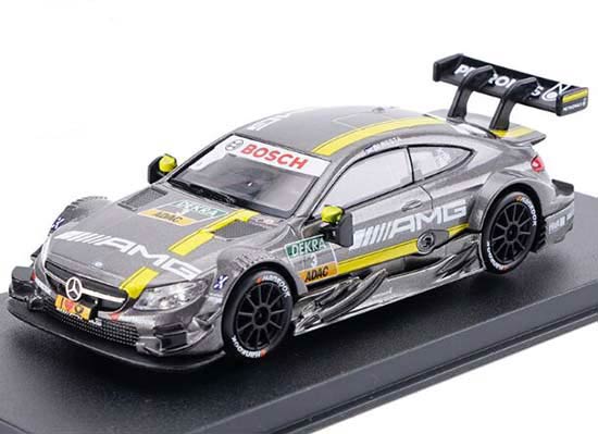 Kids Gray 1:43 Scale Diecast Mercedes-Benz C63 AMG DTM Toy