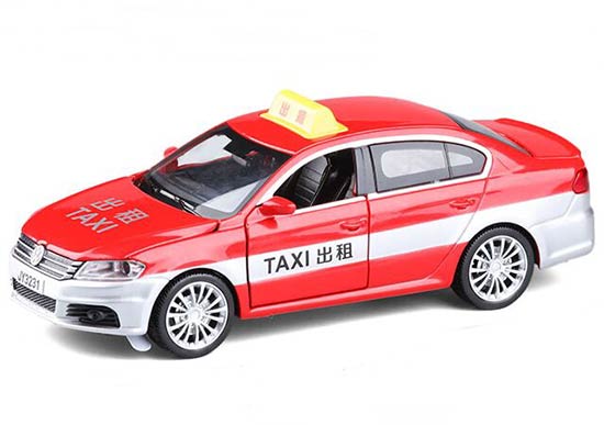 1:32 Kids Yellow / Red / Green / Blue Diecast VW Lavida Taxi Toy