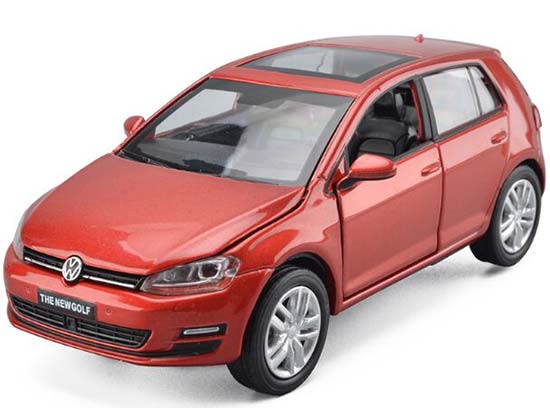 1:32 Scale Red / White / Champagne Kids Diecast VW New Golf Toy