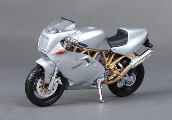 1:18 Silver Diecast Ducati Supersport 900FE Motorcycle Model