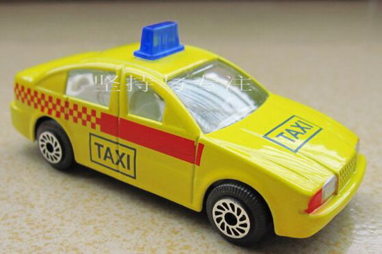 Yellow 1:64 Scale Kids Diecast Taxi Toy