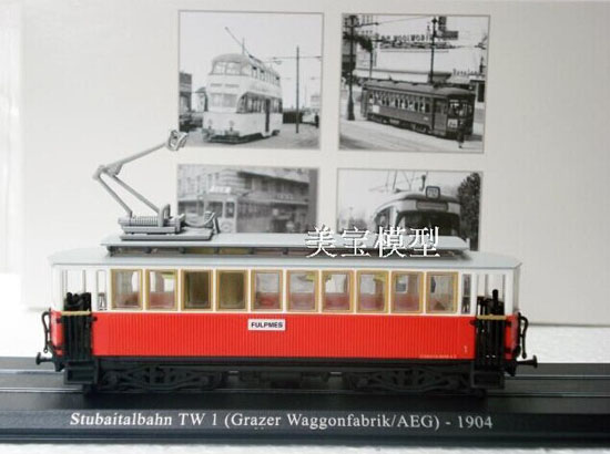1:87 Stubaitalbahn TW 1 Grazer Waggonfabrik/AEG -1904 Tram Model