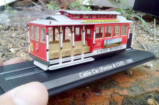 Atlas 1:87 Red Cable Car Ferries Cliff 1888 Tram Model